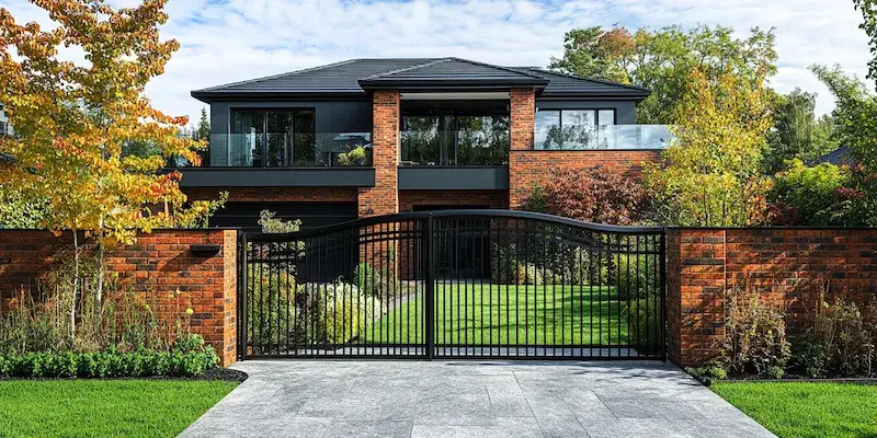 Modern Zaun aus Polen